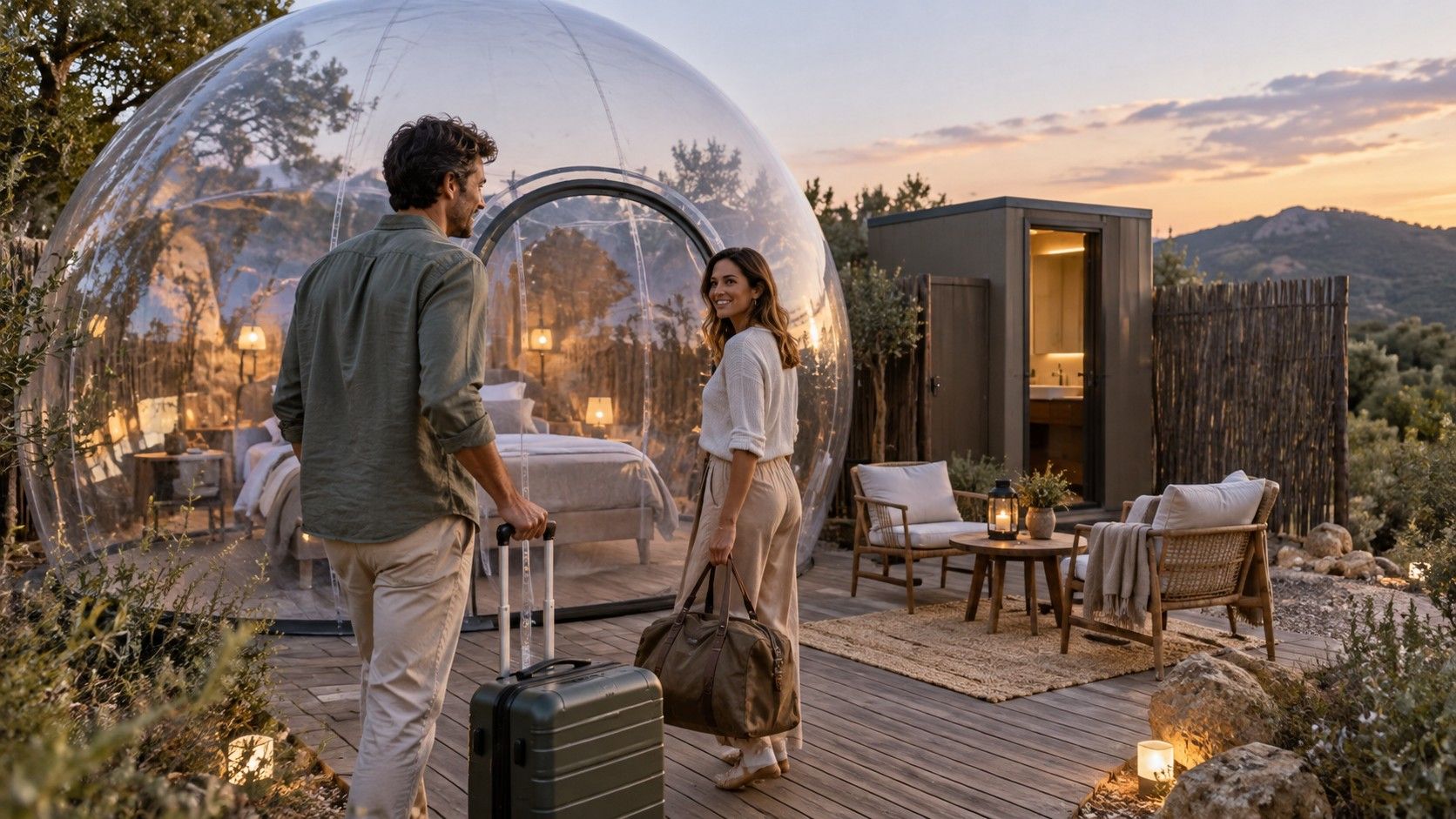 Burbuja para una escapada en pareja: acordar comodidad y privacidad