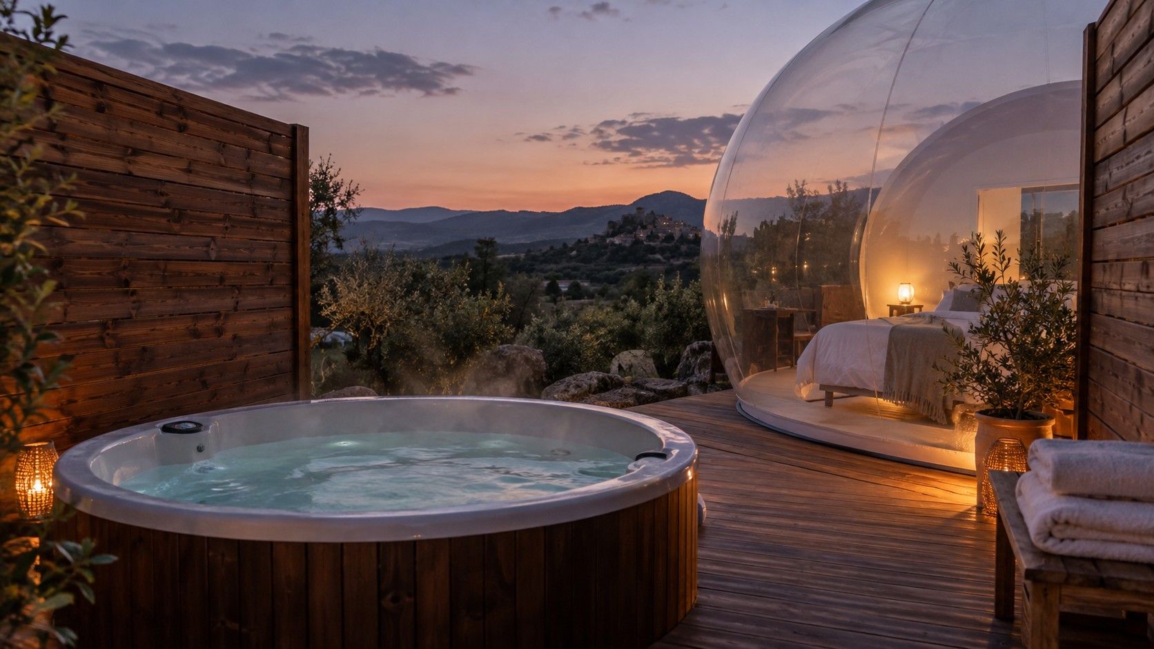 Jacuzzi en una burbuja: horarios, uso y condiciones que conviene confirmar